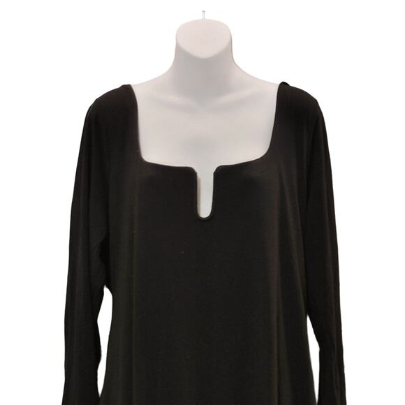 Good American U-Ring Long Sleeve Bodycon Midi Dress Black001 Womens Size 6 NWT - Picture 5 of 10